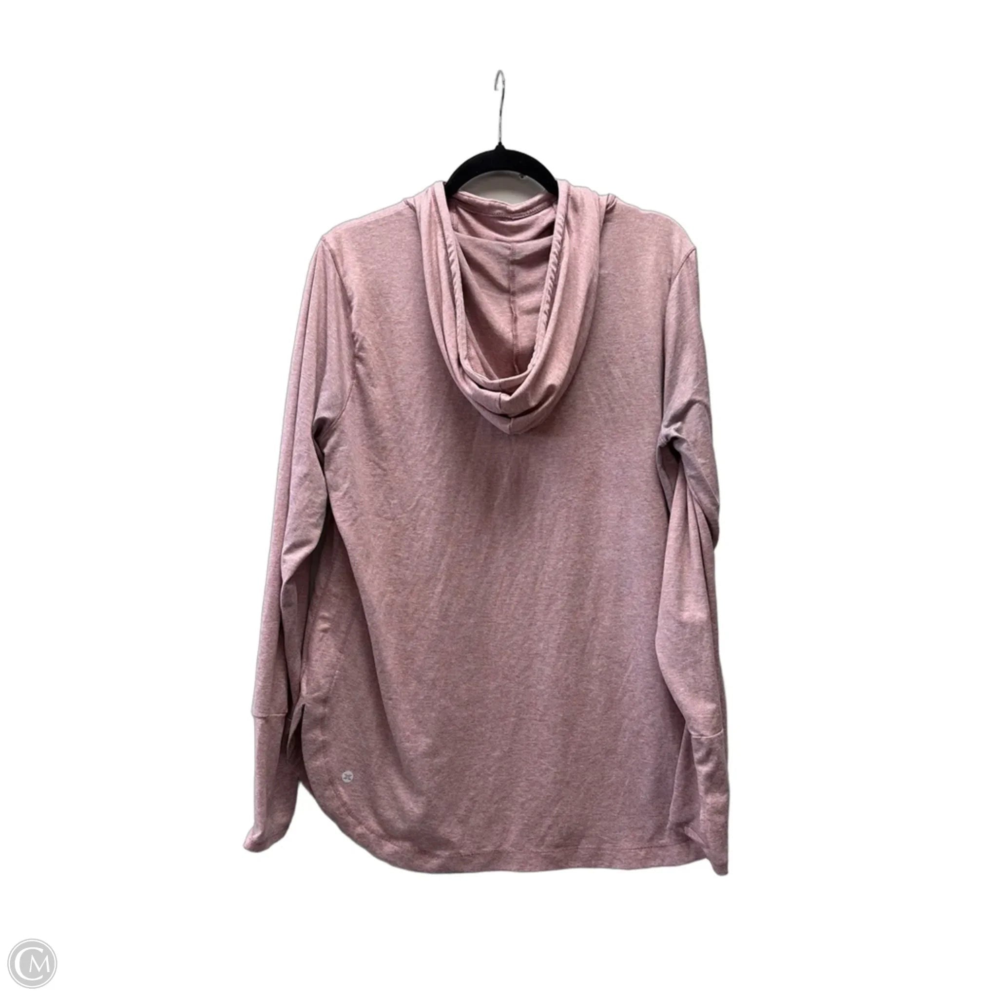 Athletic Sweatshirt Hoodie By Rbx In Pink, Size: Xl