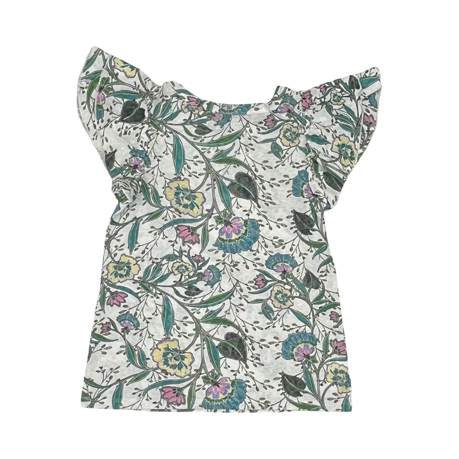 Top Ss By Loft In Blue & White, Size:Xxsp