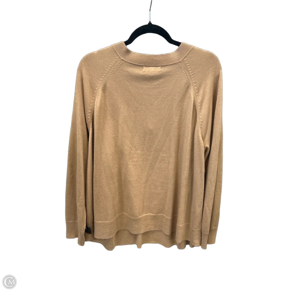 Top Long Sleeve By Banana Republic In Tan, Size: Xxl