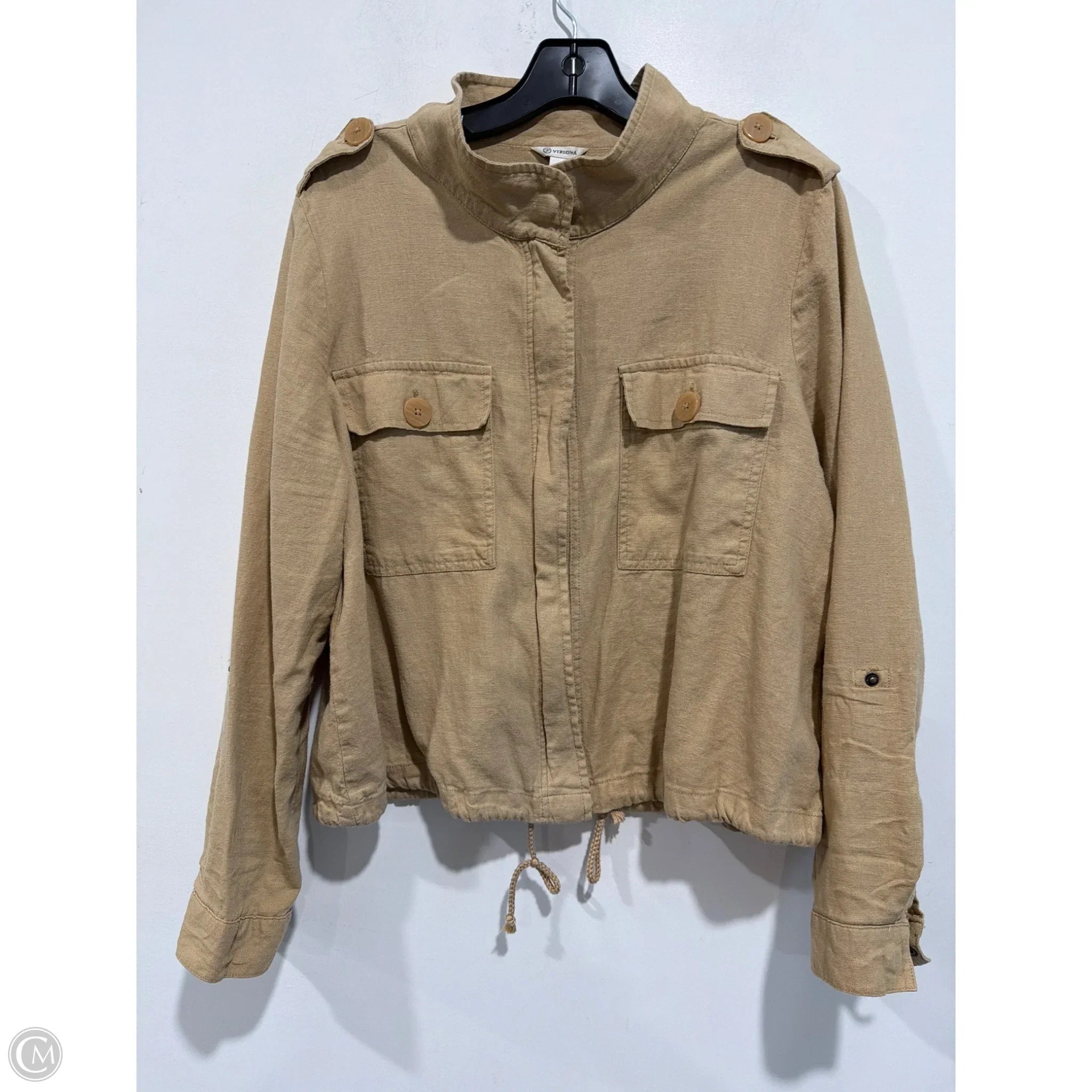 Jacket Other By Versona In Brown, Size: L