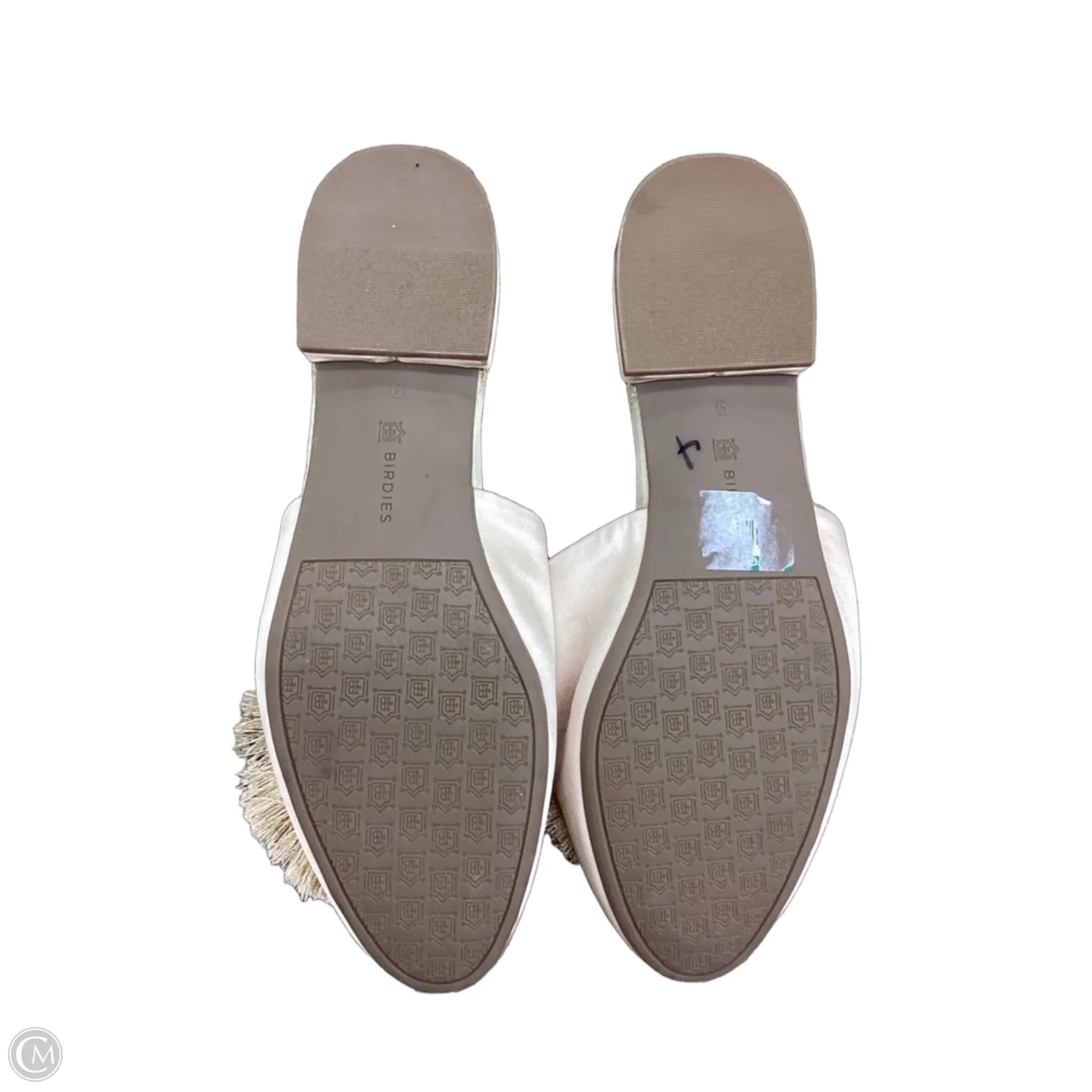 Shoes Flats By Birdies In Gold, Size: 9