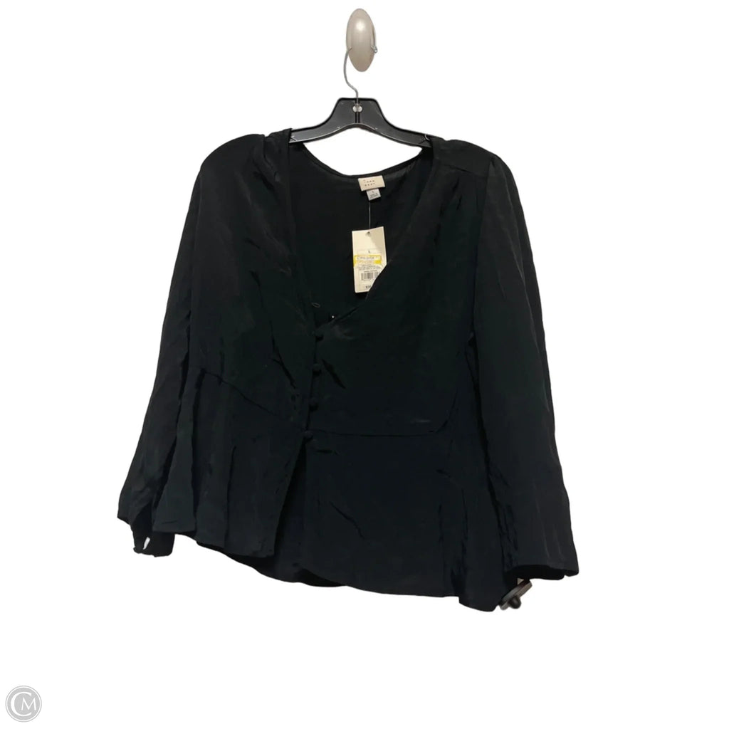 Top Short Sleeve By A New Day In Black, Size: L