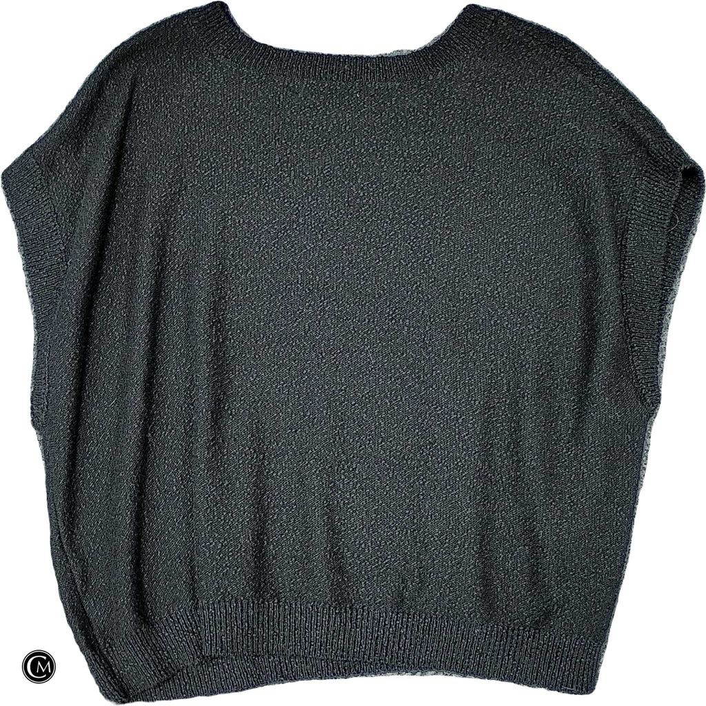 Vest Sweater By Single Thread In Black, Size: 3x