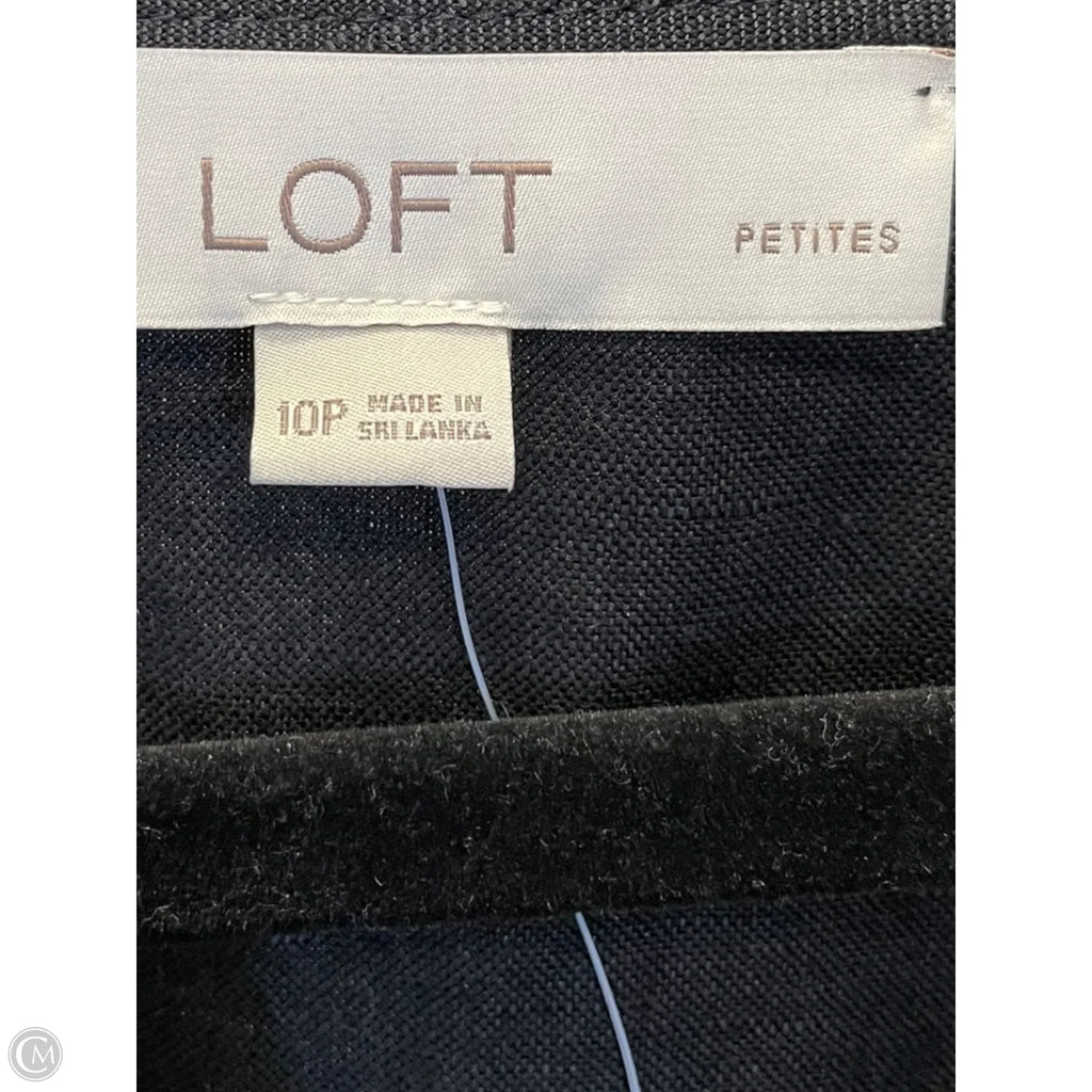 Dress Casual Midi By Loft In Black, Size: 10p