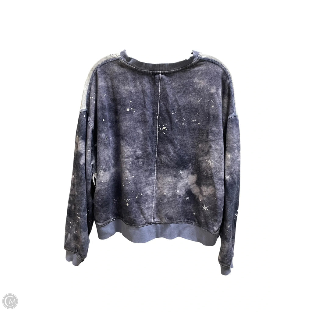 Sweatshirt Crewneck By Pilcro In Blue, Size: S