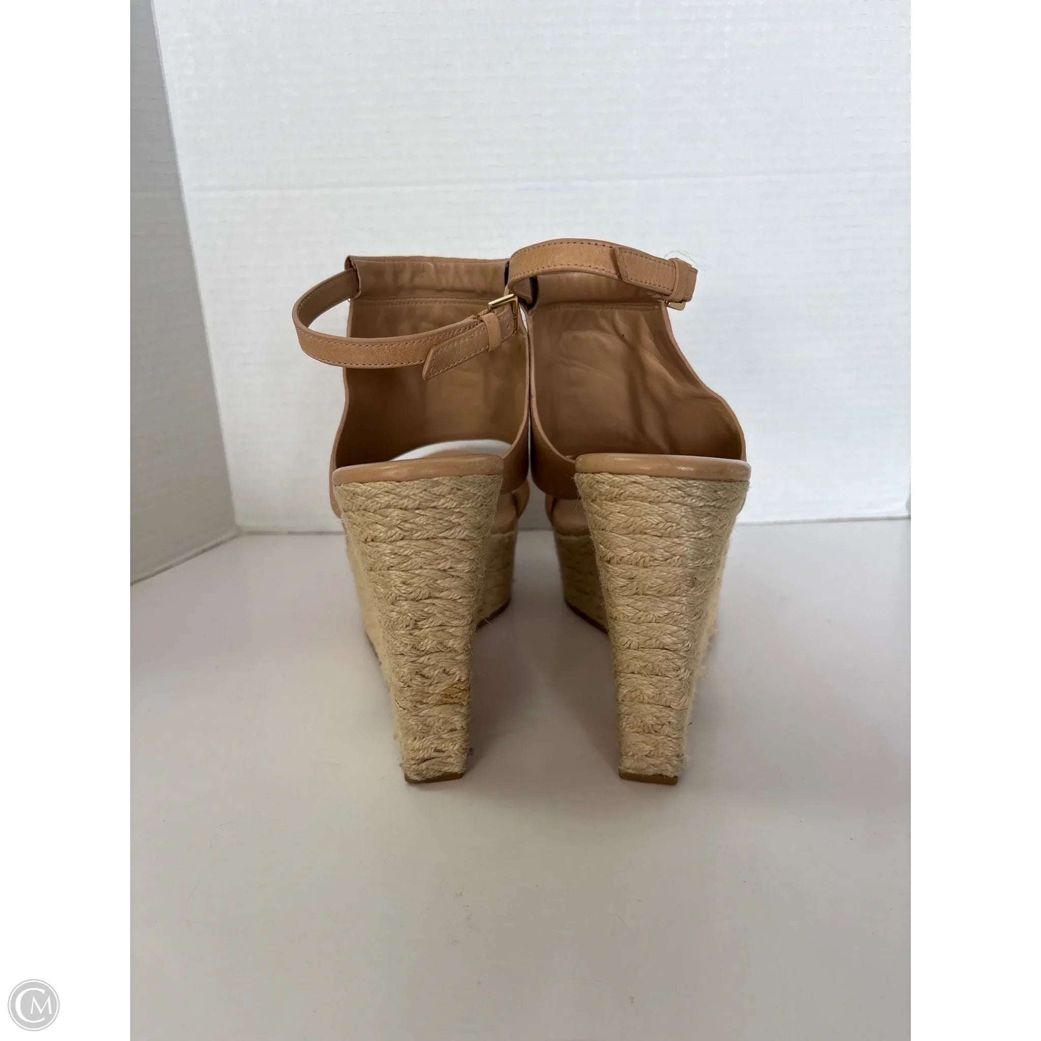 Sandals Heels Block By Cole-haan In Tan, Size: 11