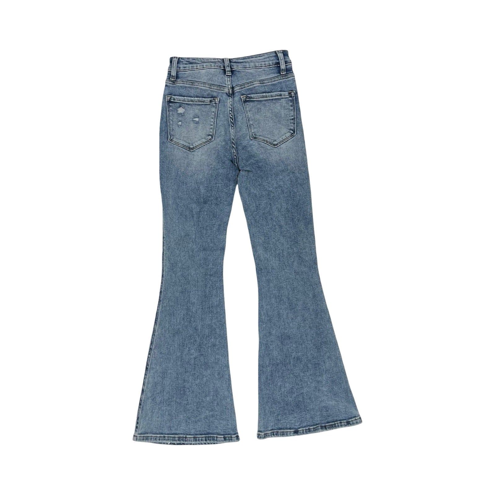 Jeans Flared By Flying Monkey In Blue Denim, Size:0