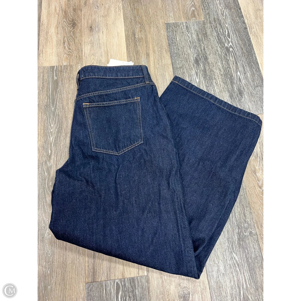 -Jeans Wide Leg By Abercrombie And Fitch In Blue Denim, Size: 14