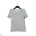 Top Short Sleeve Basic By A New Day In Striped Pattern, Size: S