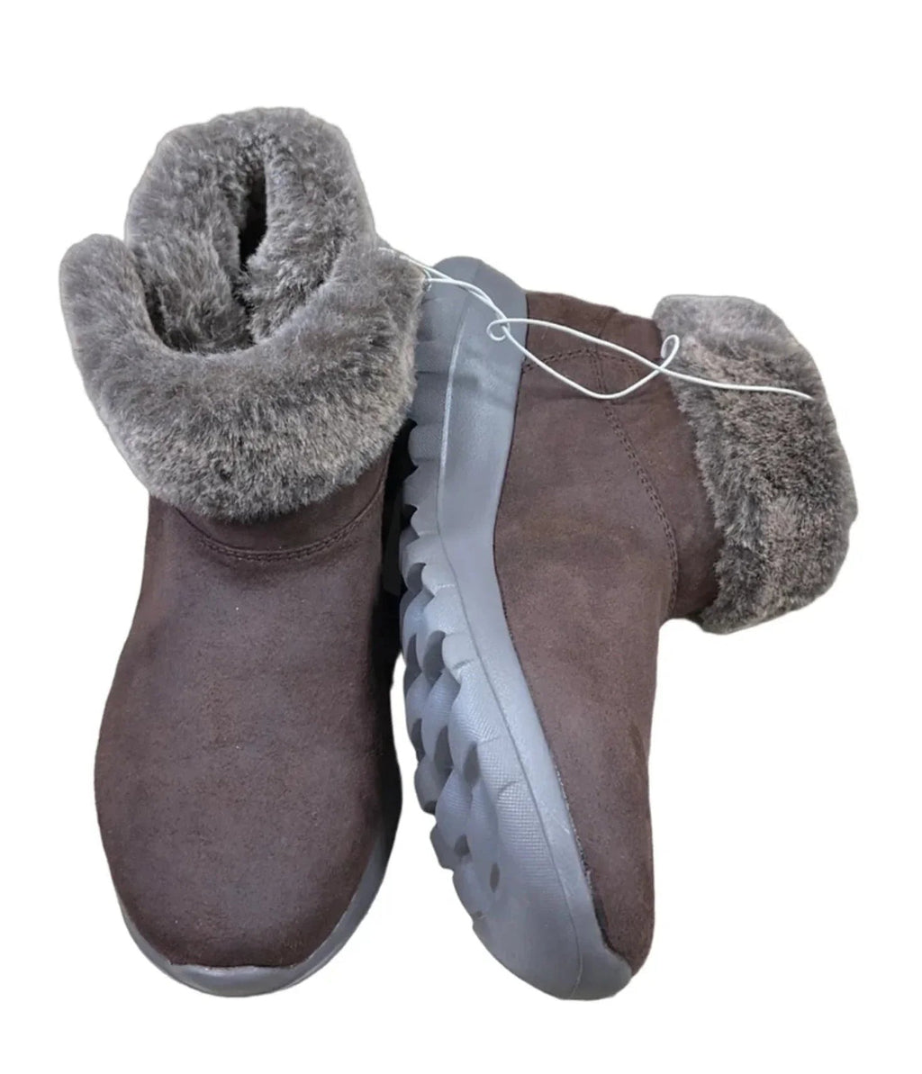 Boots Ankle Flats By Skechers In Brown, Size: 6