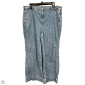 Jeans Wide Leg By J. Crew In Blue Denim, Size: 14p