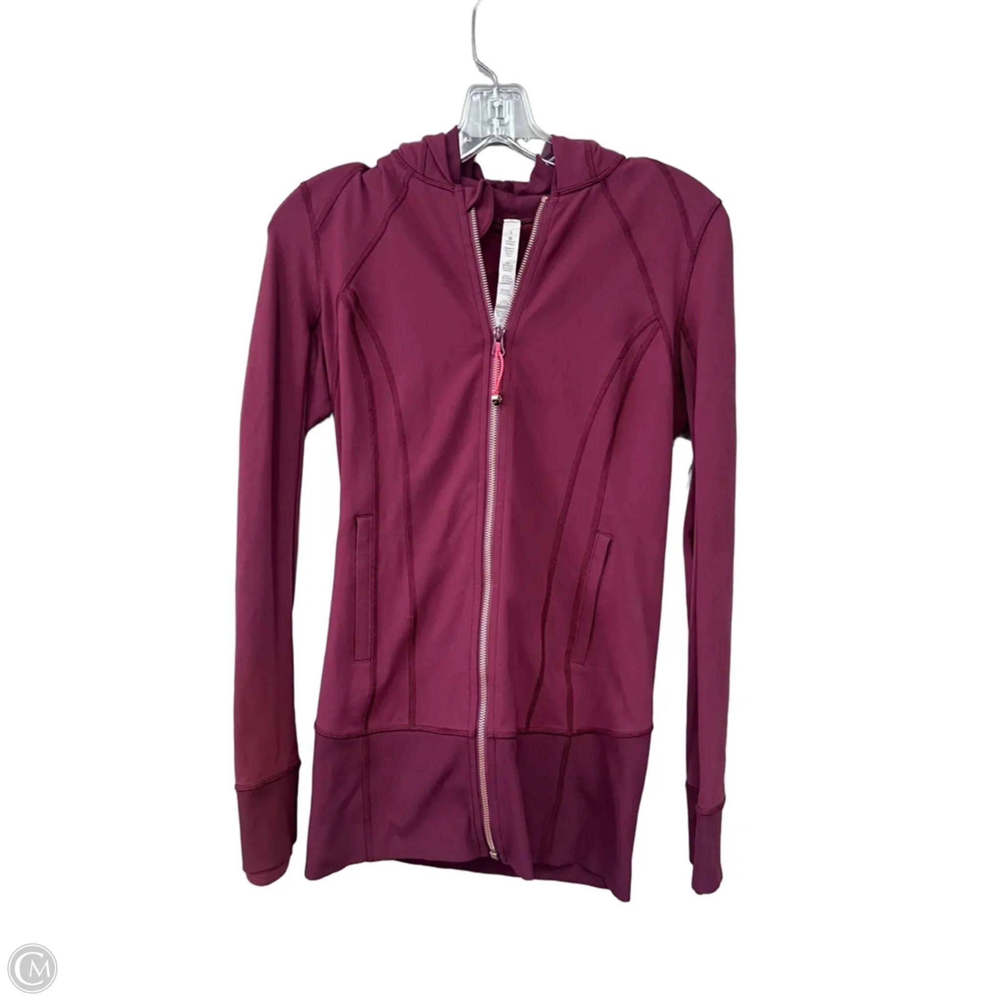 Athletic Jacket By Lululemon In Maroon, Size: 6
