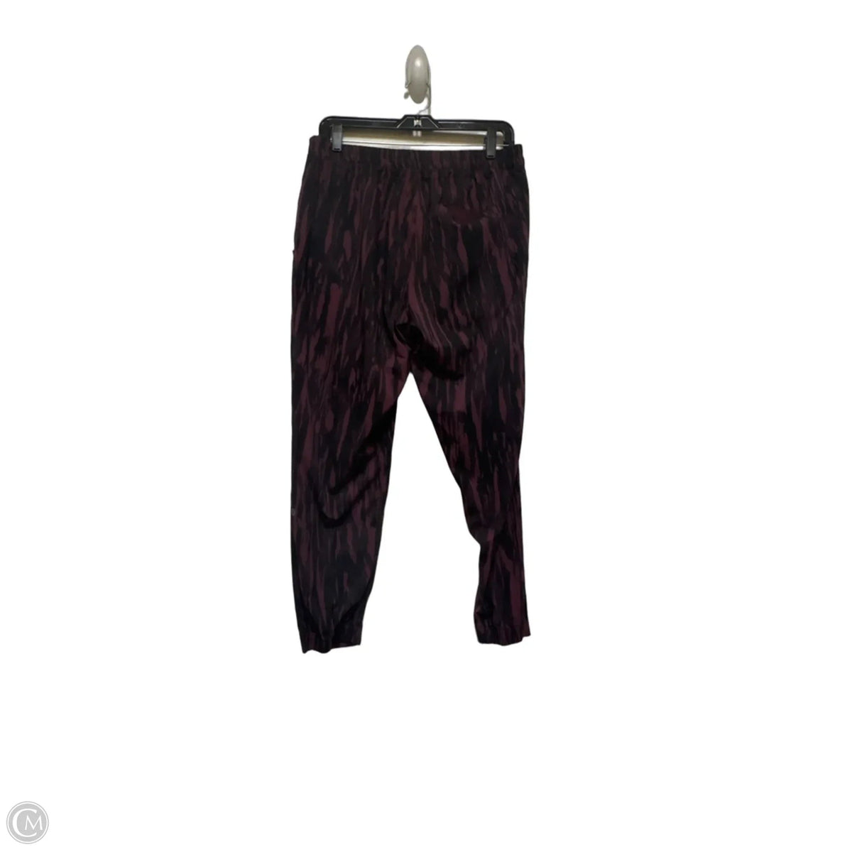 Athletic Pants By Lululemon In Black & Purple, Size: M