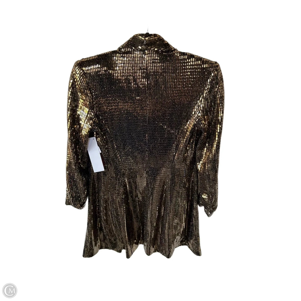Blazer By Zara Basic In Gold, Size: Xs