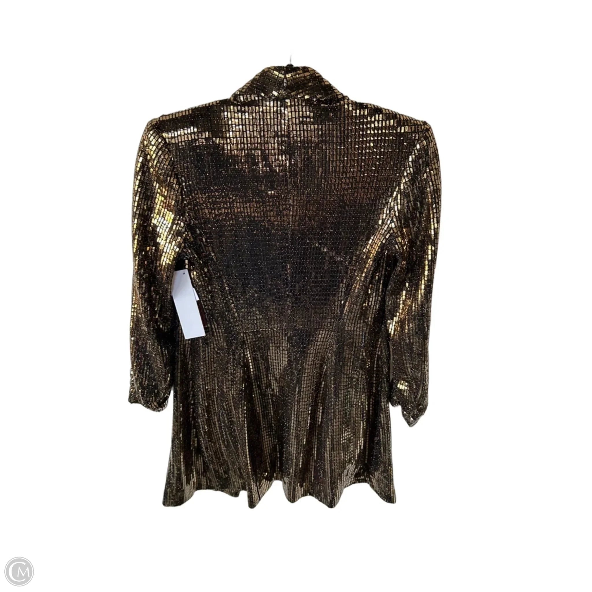 Blazer By Zara Basic In Gold, Size: Xs