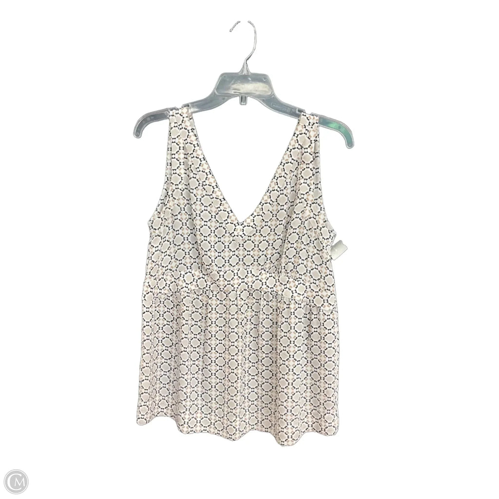 Top Sleeveless By Loft In Beige, Size: S