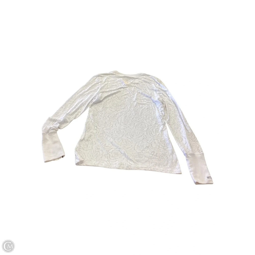 Top Long Sleeve Basic By Greys Anatomy In White, Size: M
