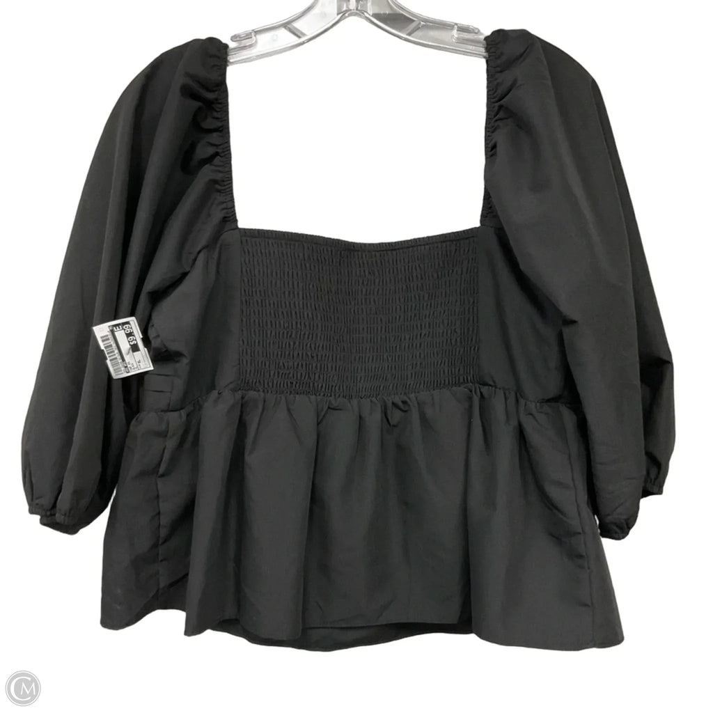 Top Short Sleeve By Mi Ami In Black, Size: Xl
