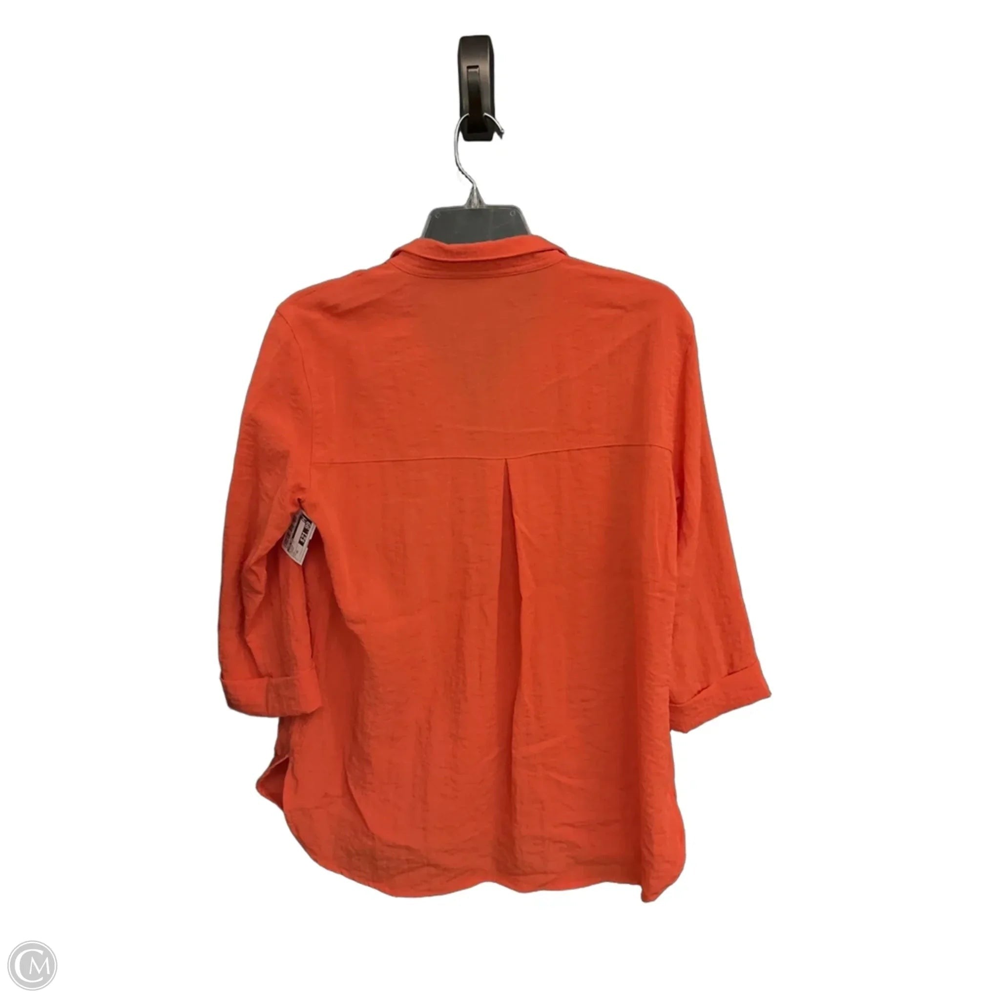 Blouse Long Sleeve By John Mark In Orange, Size: Xs