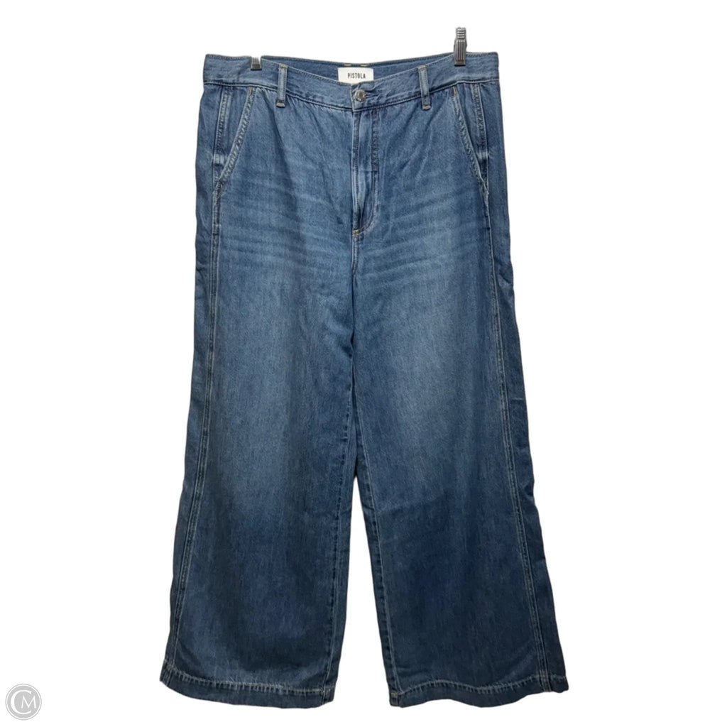 Jeans Wide Leg By Pistola In Blue Denim, Size: 10/30