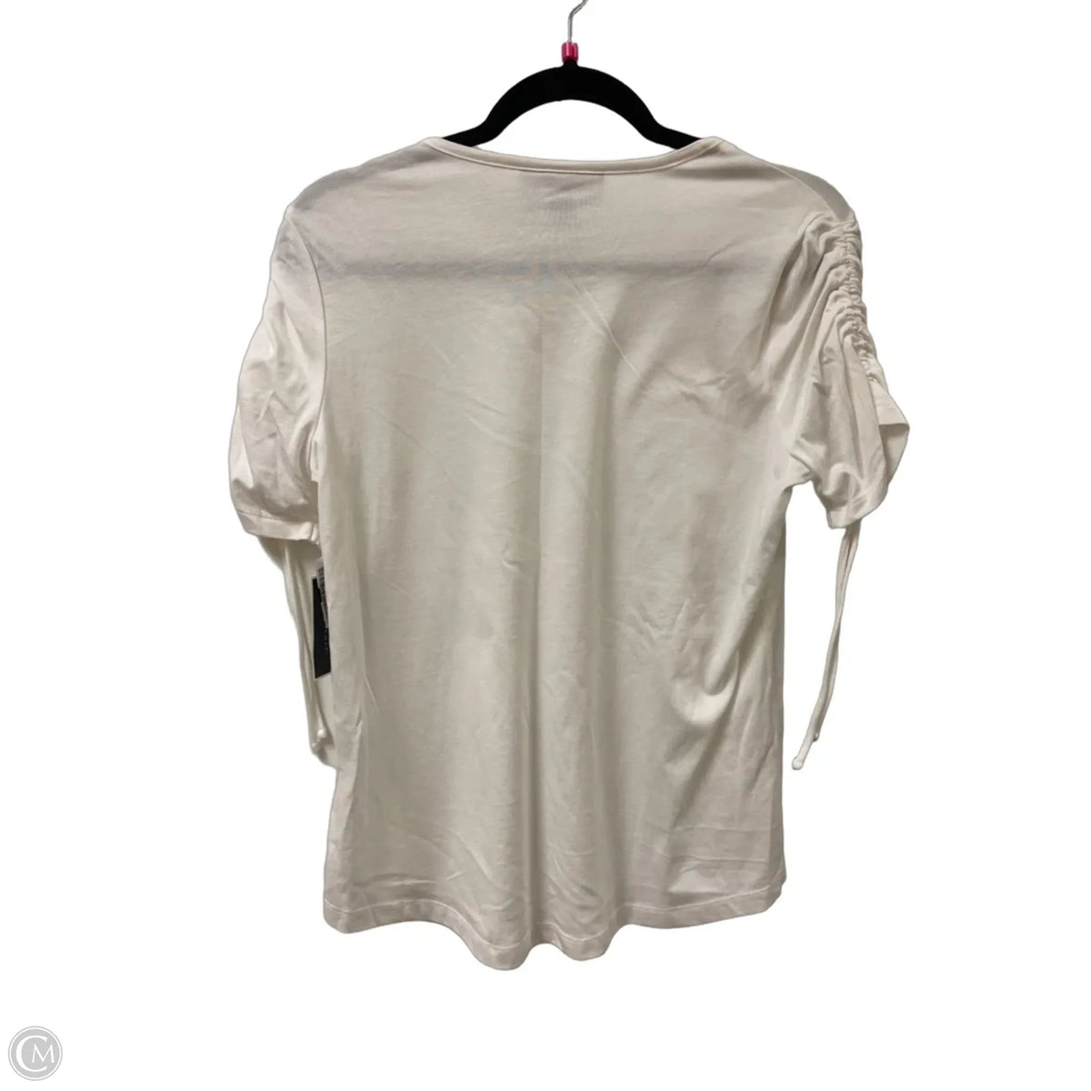 Top Short Sleeve By Karen Scott In White, Size: Small