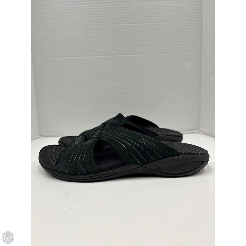 Sandals Flats By Merrell In Black, Size: 9