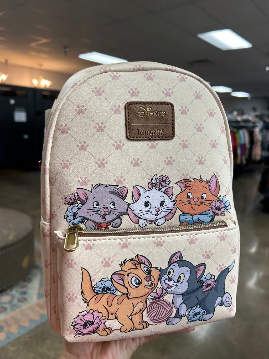 Backpack By Loungefly In Tan, Size:Medium