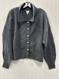 Sweater Cardigan By A New Day In Grey, Size:1X