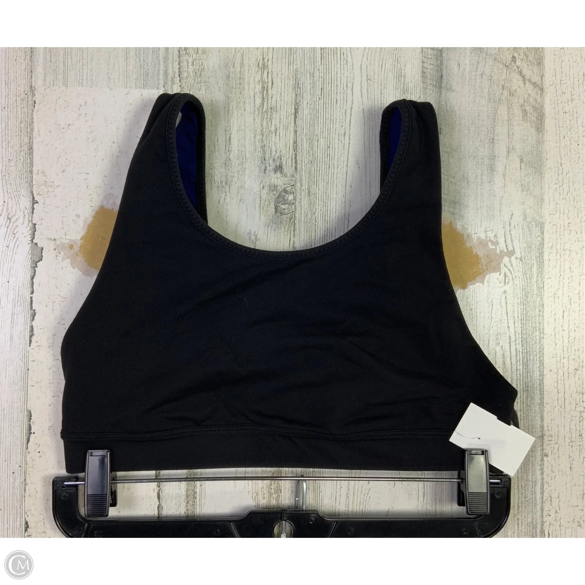 Athletic Bra By Lululemon In Black & Blue, Size: 8