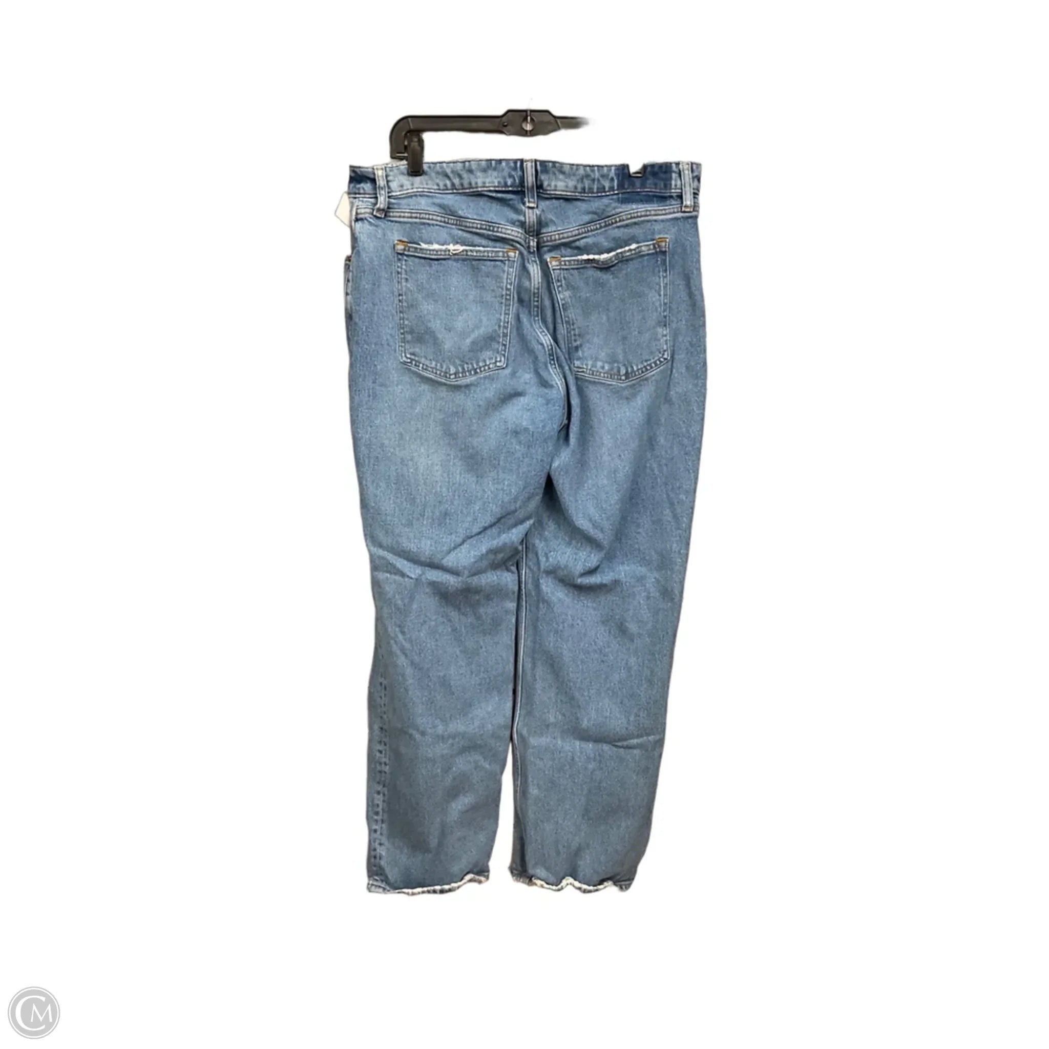 Jeans Boot Cut By Abercrombie And Fitch In Blue Denim, Size: 16