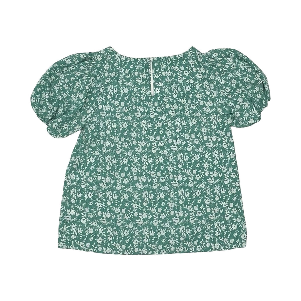 Blouse Ss By Lc Lauren Conrad In Green & White, Size:S