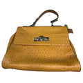 Handbag Leather By Cma, Size: Large