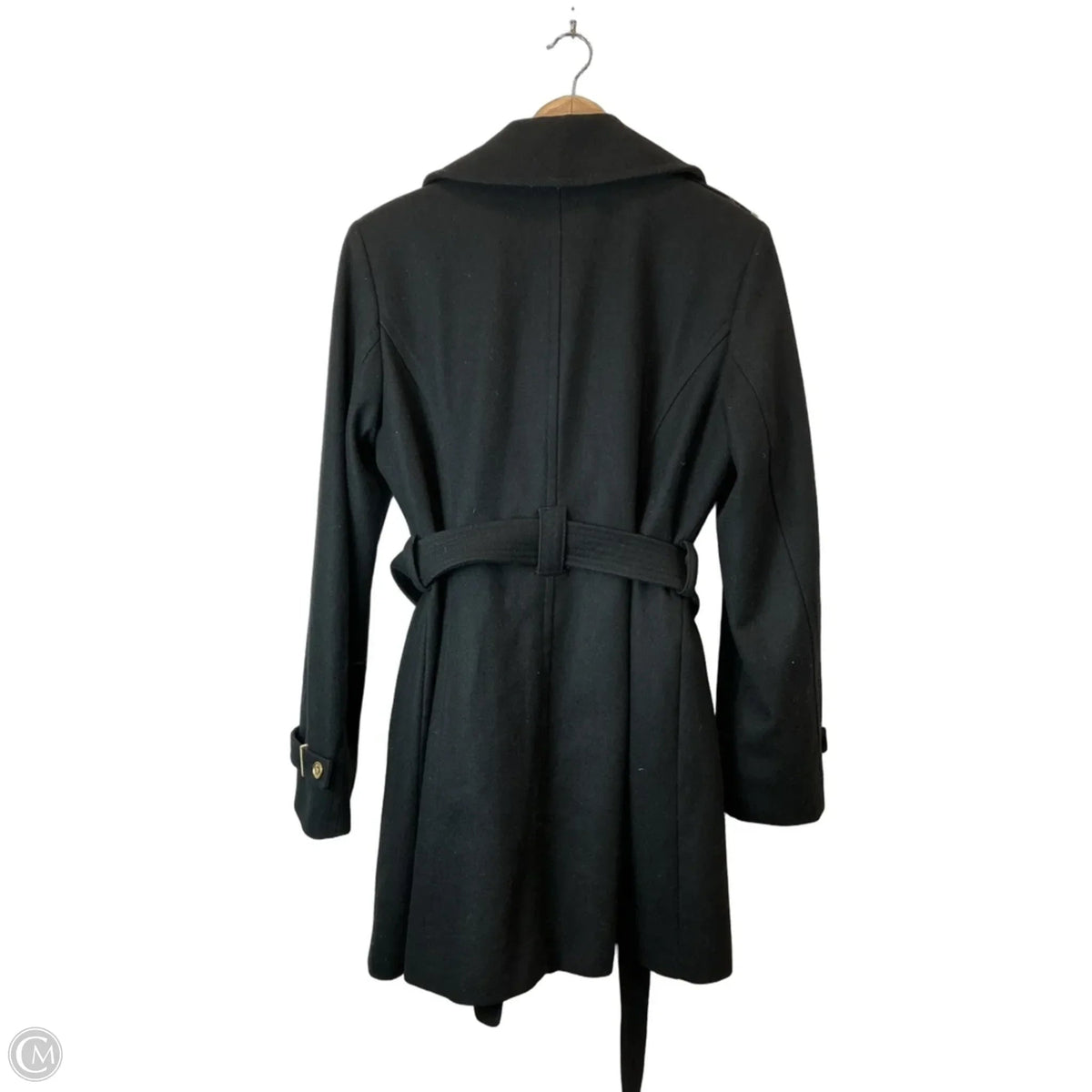 Coat Wool By Michael By Michael Kors In Black, Size: S
