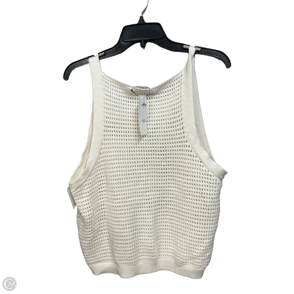 Top Sleeveless By Banana Republic In Cream, Size: Xl