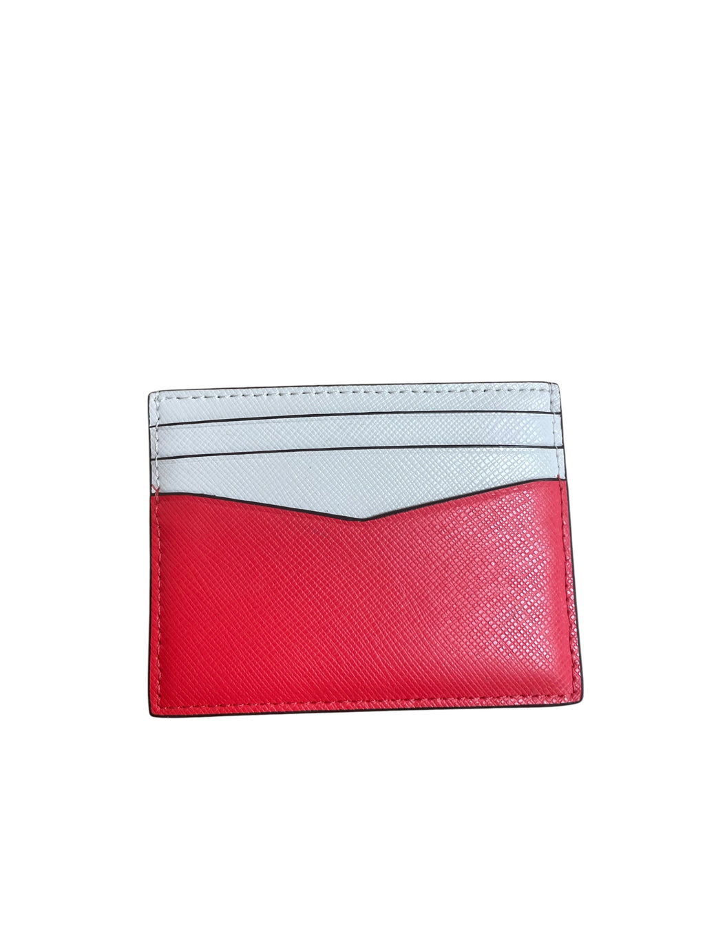 Id/Card Holder Designer By Kate Spade In Cream & Red