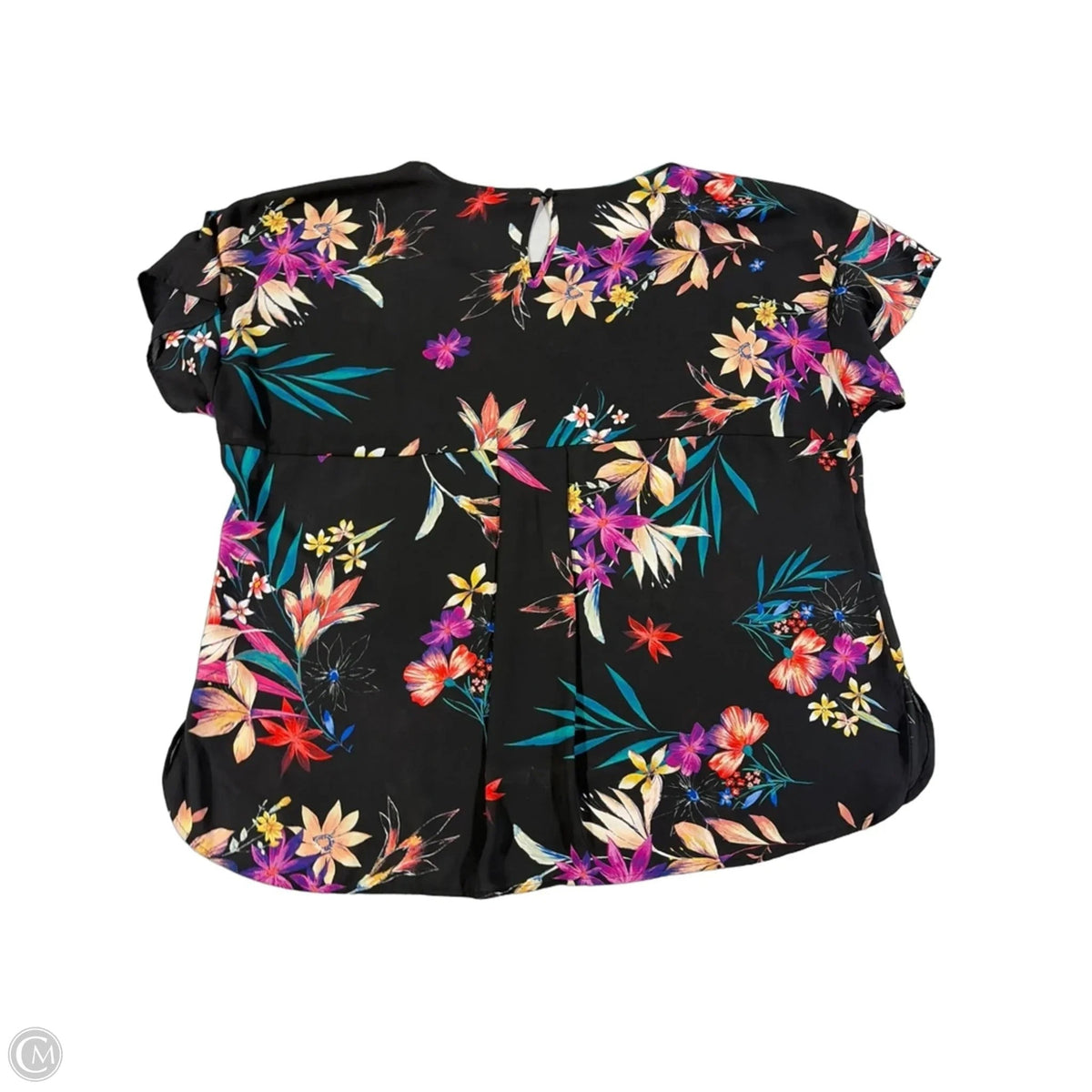 Top Short Sleeve By Dr2 In Floral Print, Size: Xxl