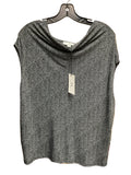 Blouse Designer By Halston In Black & White, Size:L