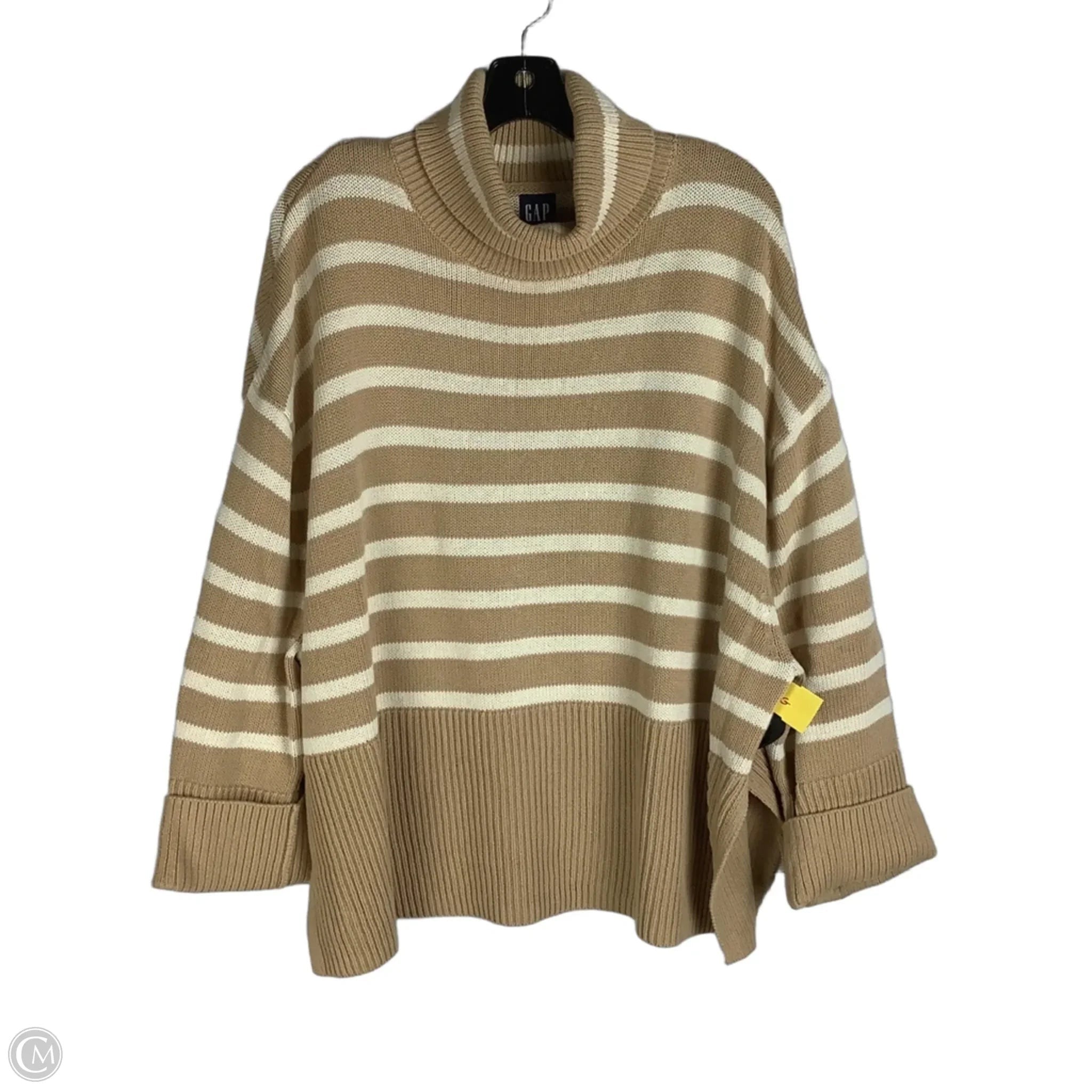Sweater By Gap In Cream, Size: L