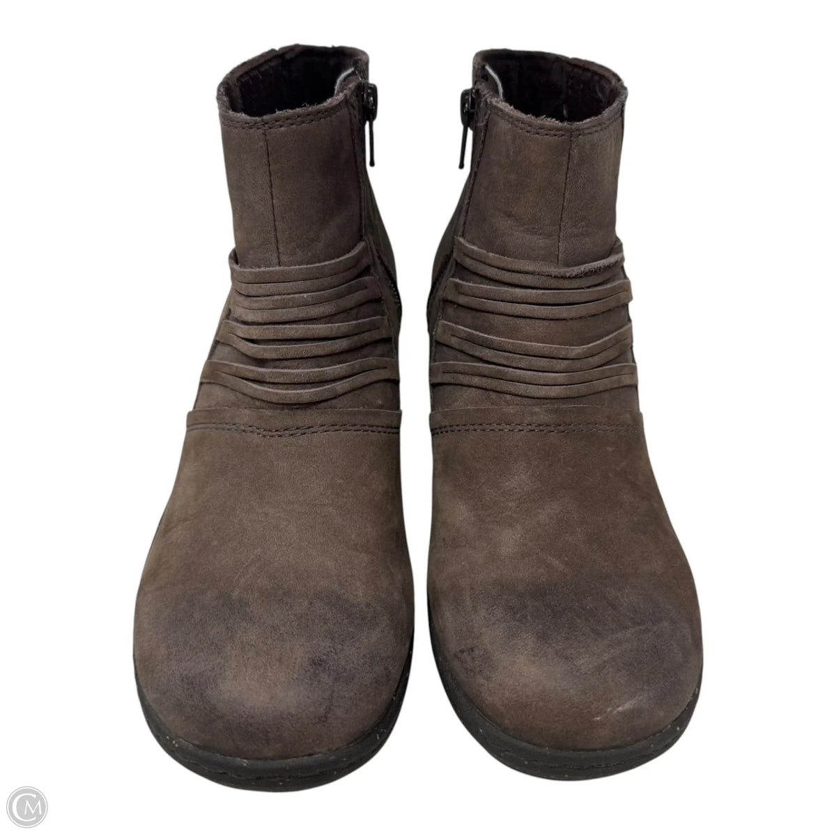 Zurich Wedge Boots Ankle Heels By Keen In Brown, Size: 8
