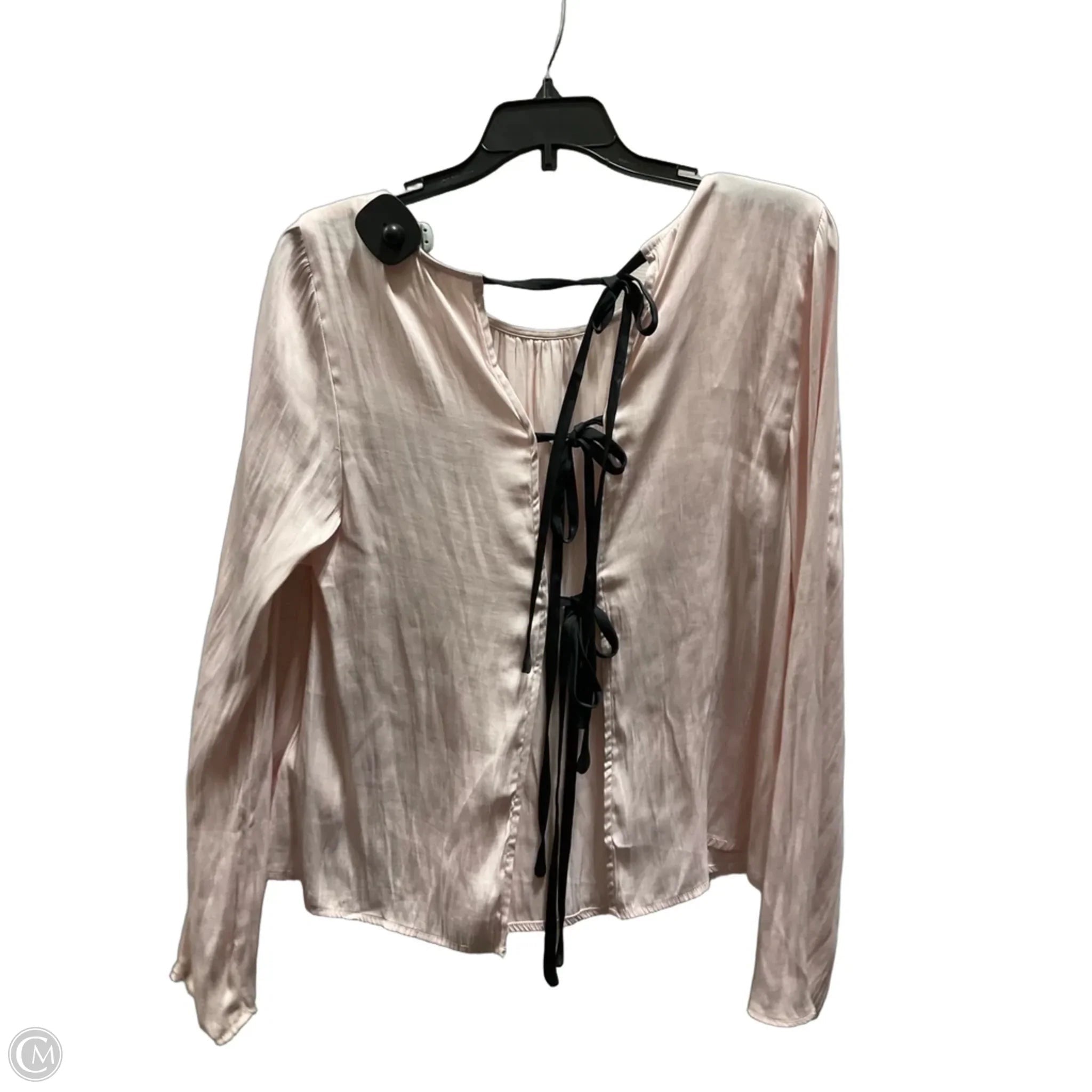Top Long Sleeve By Free People In Pink, Size: M