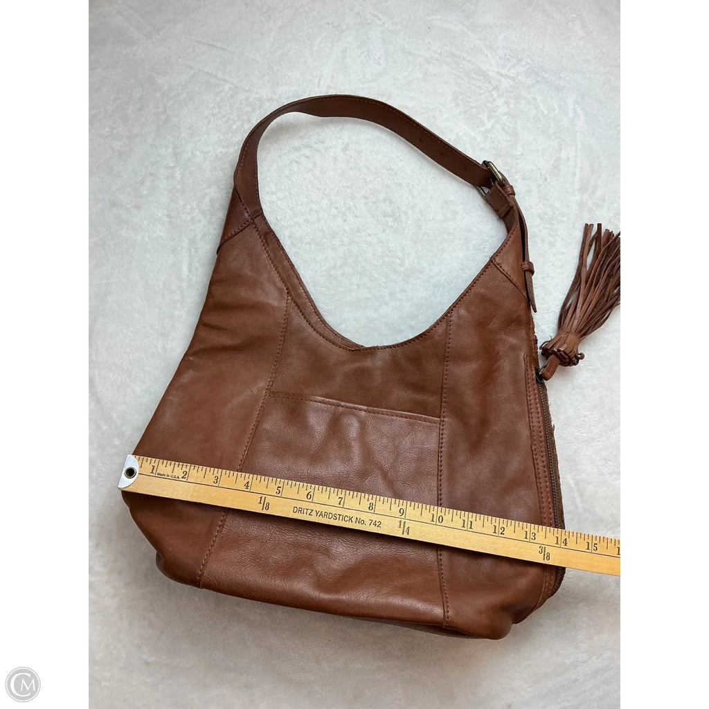Handbag Leather By Clothes Mentor, Size: Medium