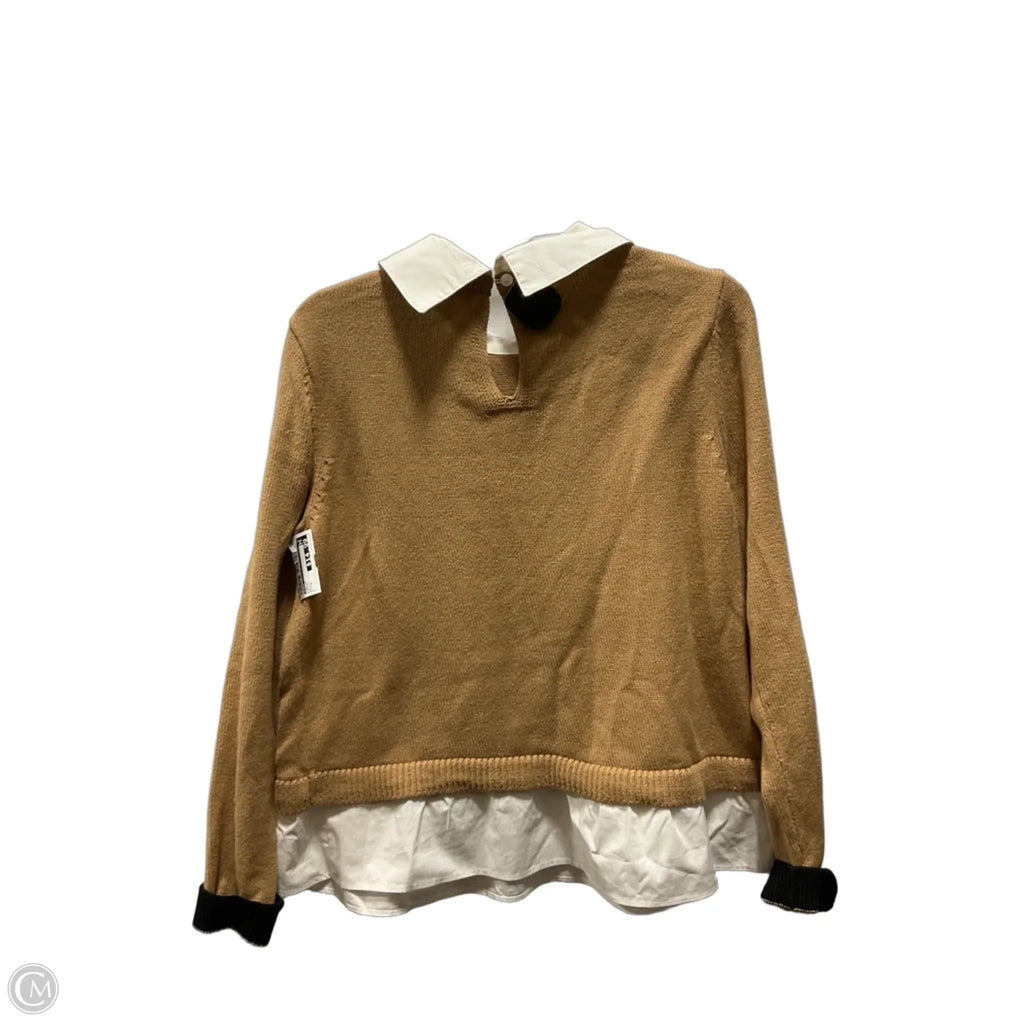 Top Long Sleeve By Loft In Brown, Size: L