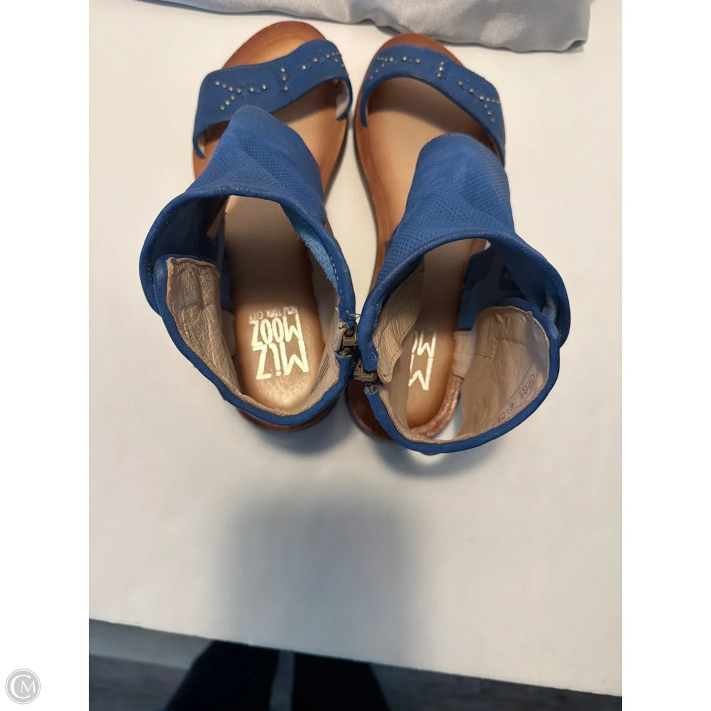 Sandals Flats By Miz Mooz In Blue, Size: 10.5