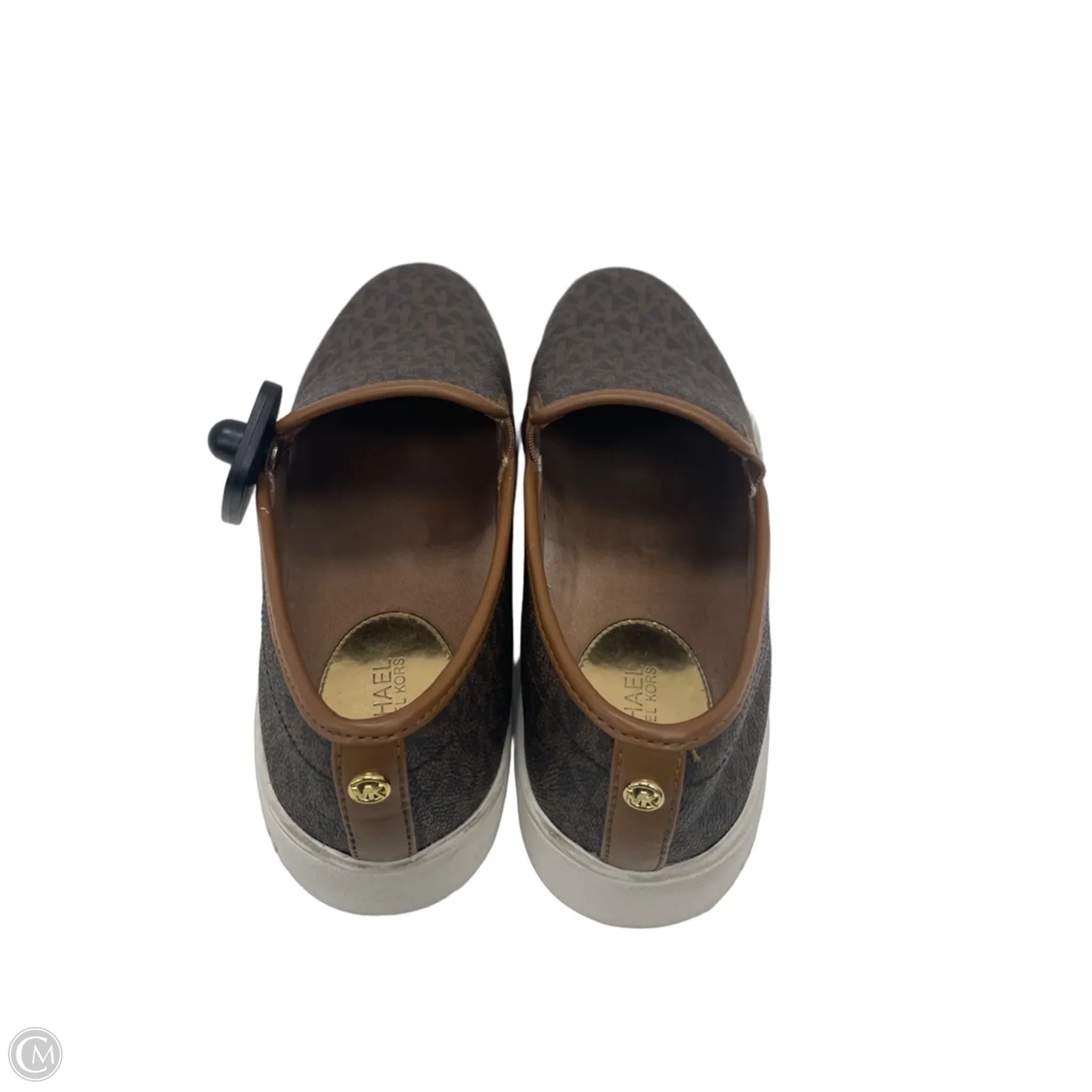 Shoes Designer By Michael Kors In Brown & White, Size: 7