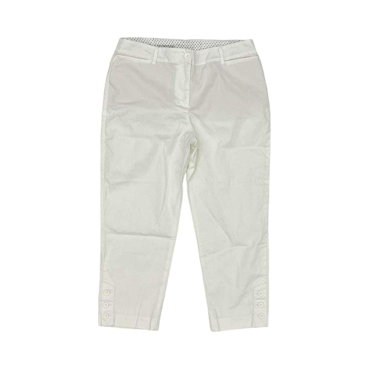 Pants Cropped By Talbots In White, Size:6P