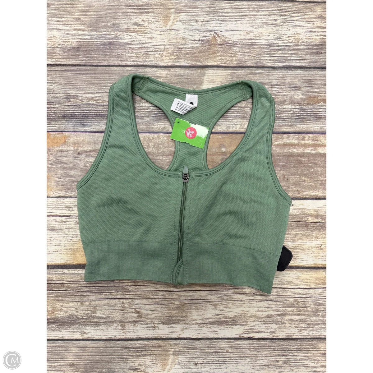 Athletic Bra By 90 Degrees By Reflex In Green, Size: M