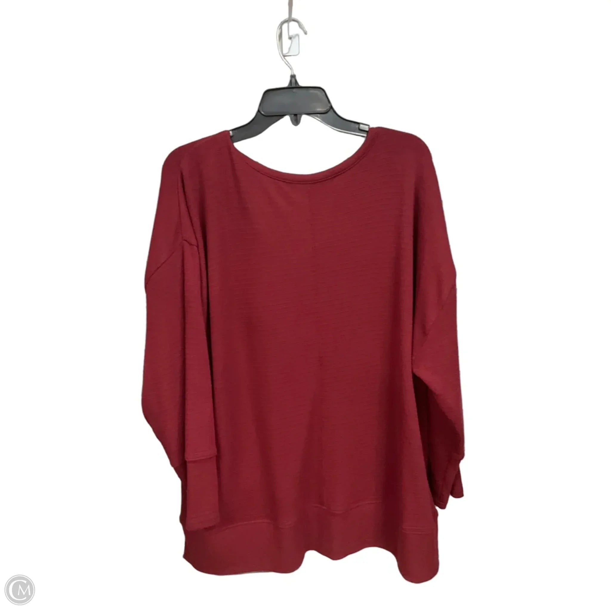 Top Long Sleeve By Lane Bryant In Red, Size: 2x