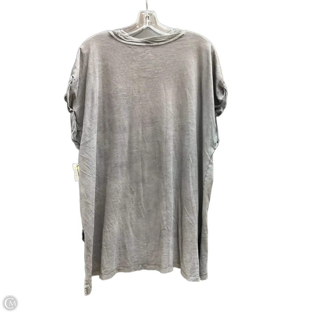 Top Short Sleeve By Aerie In Grey, Size: Xl