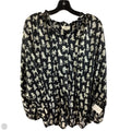 Top 3/4 Sleeve By Entro In Black & White, Size: L