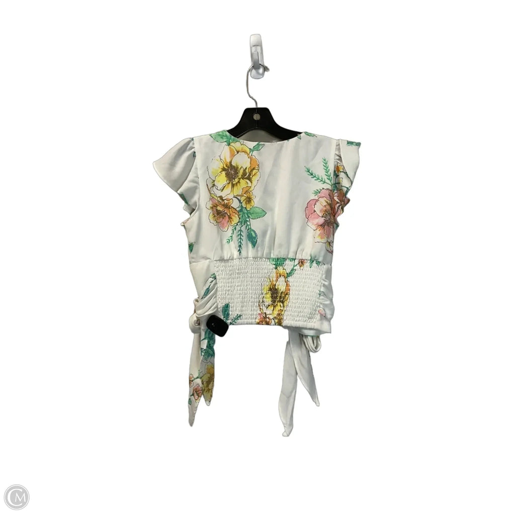 Top Short Sleeve By Gianni Bini In White, Size: S